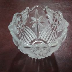 Gorham Angels Of Peace Crystal Votive Candle Holder