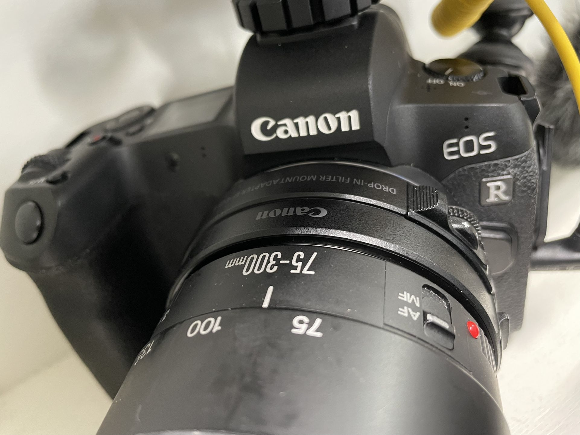 Canon EOS R DIGITAL Camera MODEL DS126721 Lens 75300mm With Charger