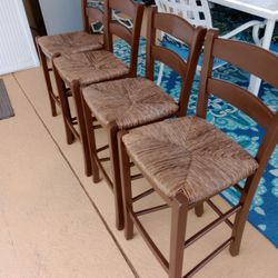 (4) 24" Seat High, Bar stools, Bar Chairs