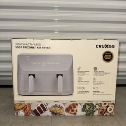 CRUXGG 10qt Dual Basket Tri-Zone Air Fryer