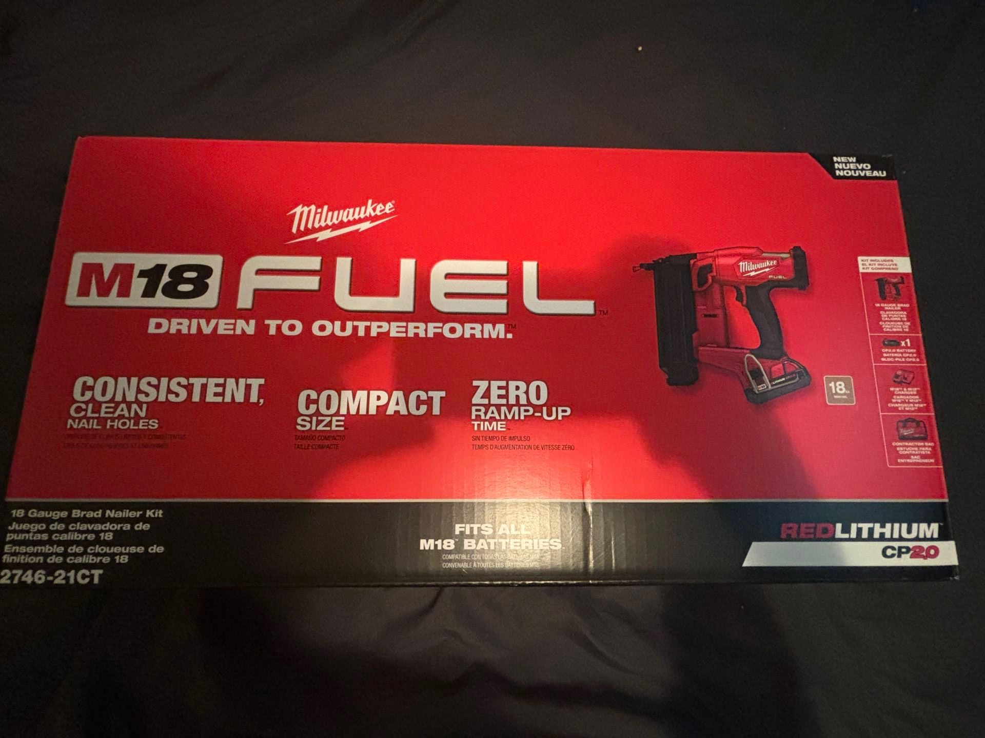 Brand New M18 Brad Nailer Kit