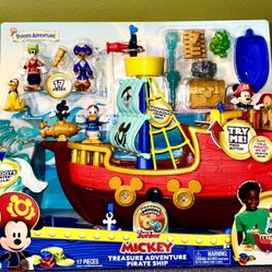 Disney Junior Mickey Mouse Voice Funhouse Treasure Adventure Pirate Ship