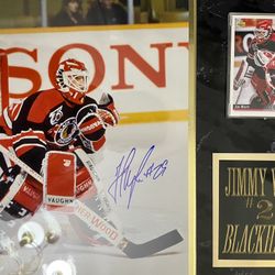 Jimmy Waite Autographed 8x10 Plaque With Engraved Nameplates And Card