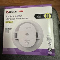 kidde smoke carbon monoxide voice alarm - $55