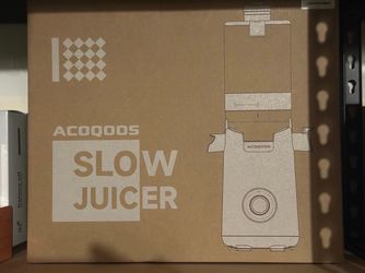 3-in-1 Cold Press Juicer – 6.5” Mega Chute – Sorbet & Nut Milk – Gray