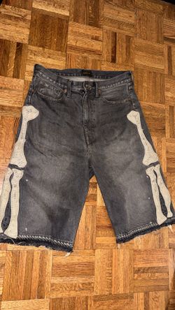 Black Kapital Bone remake Shorts Size 32