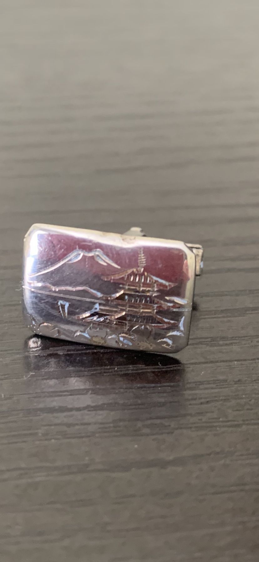 Vintage Cuff link Sterling Silver