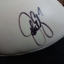 NFL Official Football With 3 Autographs 
