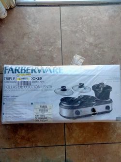 Farberware Red Collection 3-Crock Round Slow Cooker for Sale in Wonder  Lake, IL - OfferUp