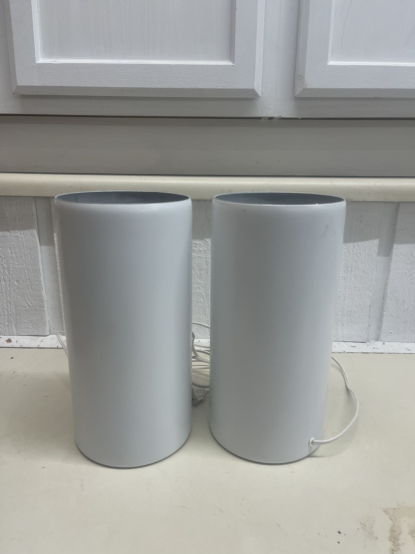 Vintage Postmodern Canister Lamps