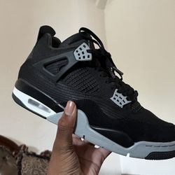 Jordan 4 Black Canvas