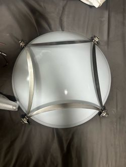 Two brand new light fixtures, soft, nickel plating