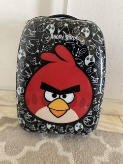 Angry Birds Rolling Hard Shell Suitcase Cardinal Red Travel School Kids