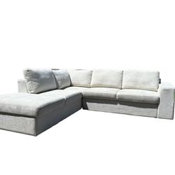 Left Facing Pull Out Sectional w Chaise Storage
