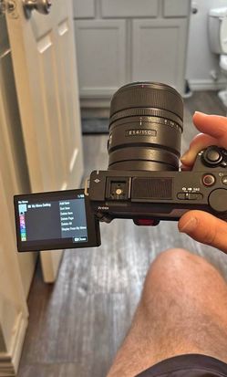 Sony zve 10 mark ii /zve10ii with Sony kit lens anc Sony 15mm 1.4