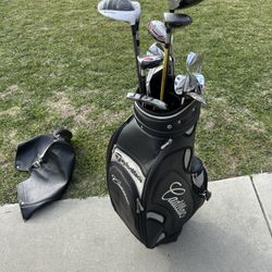 Golf Club Set Taylormade Cadillac Bag Titleist Irons Ping Putter