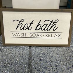 Hobby lobby bathroom sign