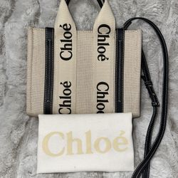 Authentic Chloe Mini Tote Bag with Strap