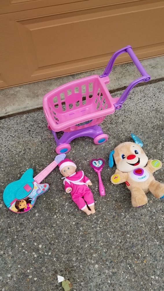 Baby girl lot toys- prices for all