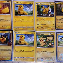 Pikachu Pokemon Card Lot In Great Condition 