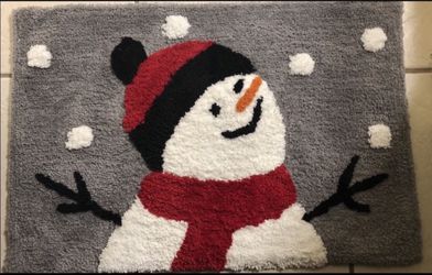 Snow Man Area Rug 
