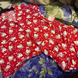 Hello Kitty Women Valentine 2pc Pajama Set Size 2Xl