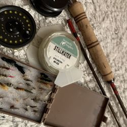 Fly Fishing Pole And Flies