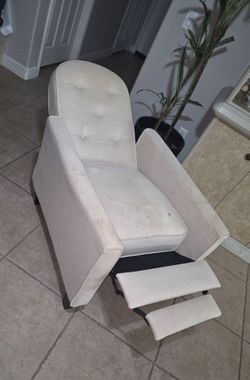 Free cream recliner chair