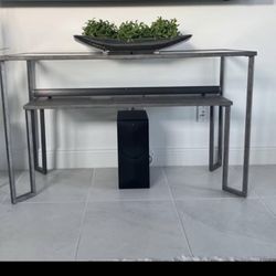 Glass Coffee And Console Table