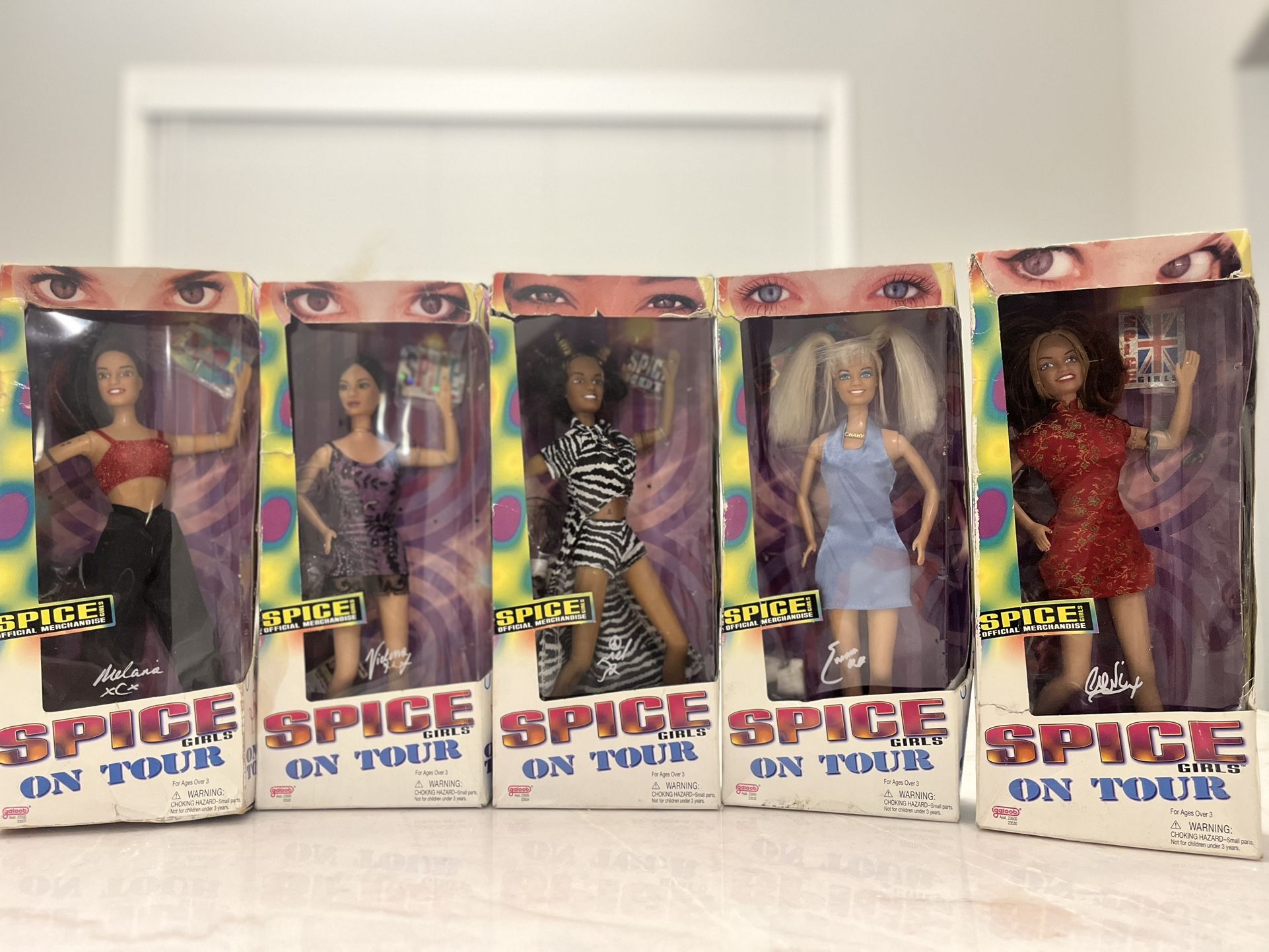 Rare Vintage 1998 Spice Girls Dolls Complete Set Of 5 