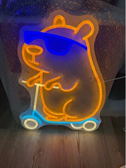 Capybara Neon Sign