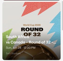 South Africa  vs Canada Tickets