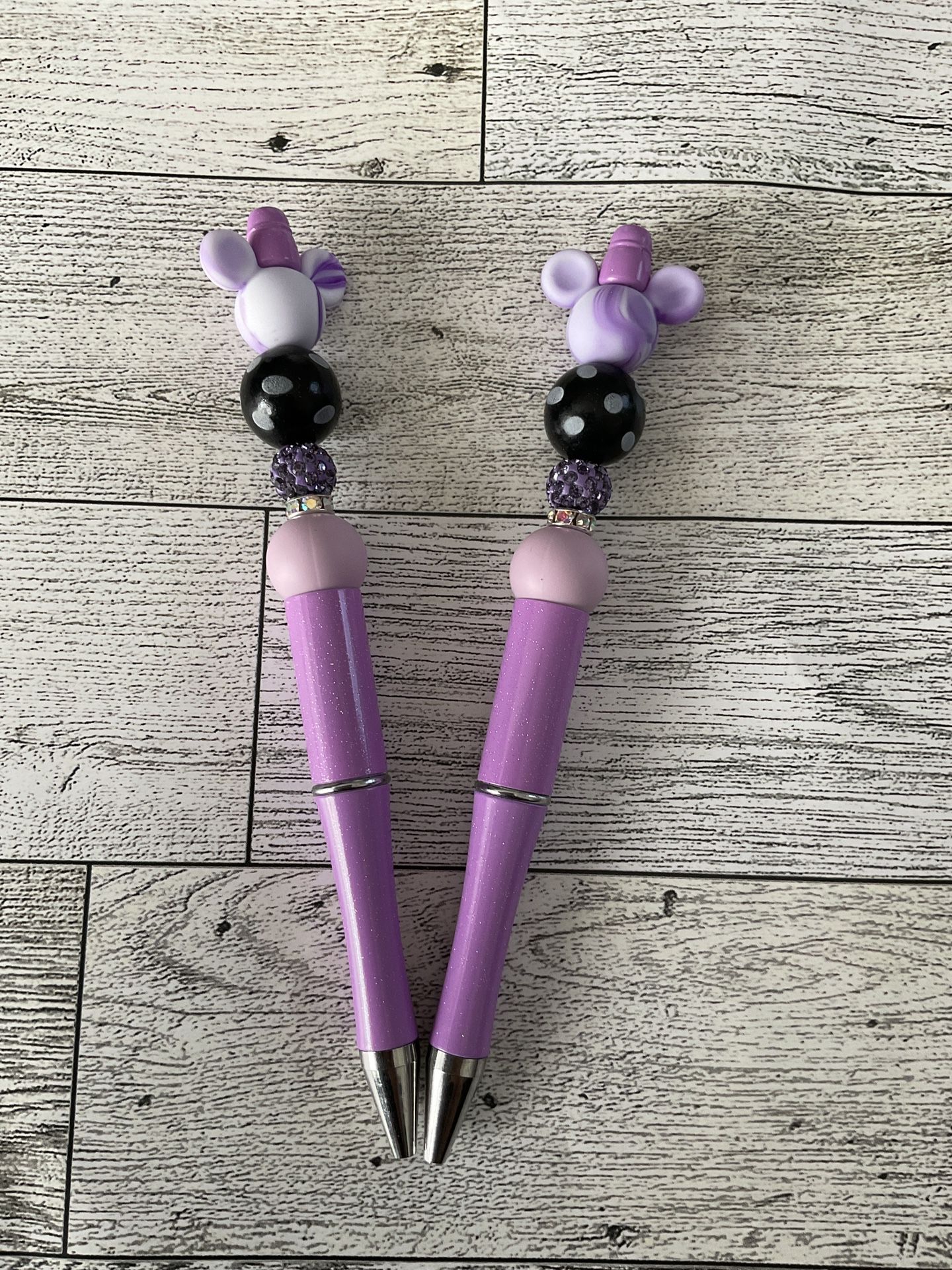 Lilac Bead Pens