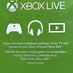 XBox live Membership - 3 Months For $15