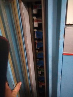 Antique Pepsi machine.