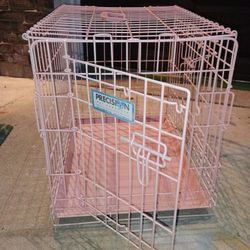 Precision Pet Products 24x17x19 Pink Dog Collapsible Cage