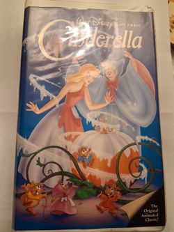 1988 Cinderella Walt Disney Classic, Black Diamond VHS Video Cassette Tape MCMXLIX Printed Burbank California USA # 410
