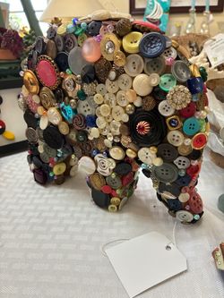 Elephant handmade with vintage buttons