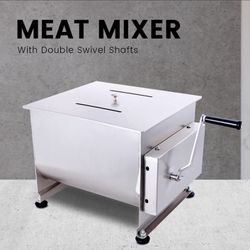 Hakka 30 Pounds/20 Liter Double Axis Manual Meat Mixer - FMM20D