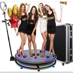 🔵  360 Photo Booth Machine for Parties with Flight Case