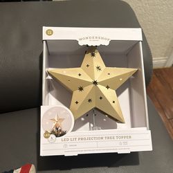 Christmas Tree Topper Star , Brand New With Led Four Lights
