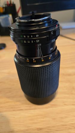 Rokinon MC 80-200mm f/4.5 Manual Focus Macro Telephoto Zoom Lens Minolta SR