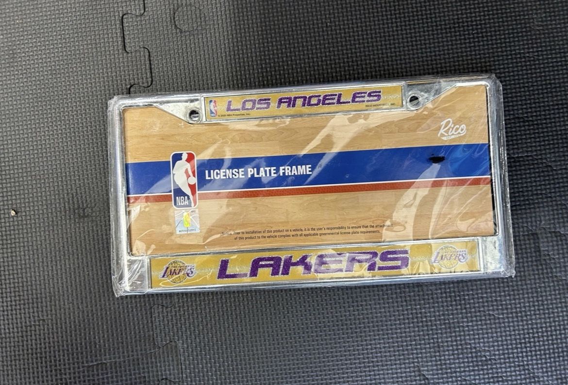 Lakers License Plate Cover  