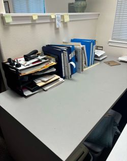 Large wood desk 6ft By 3ft