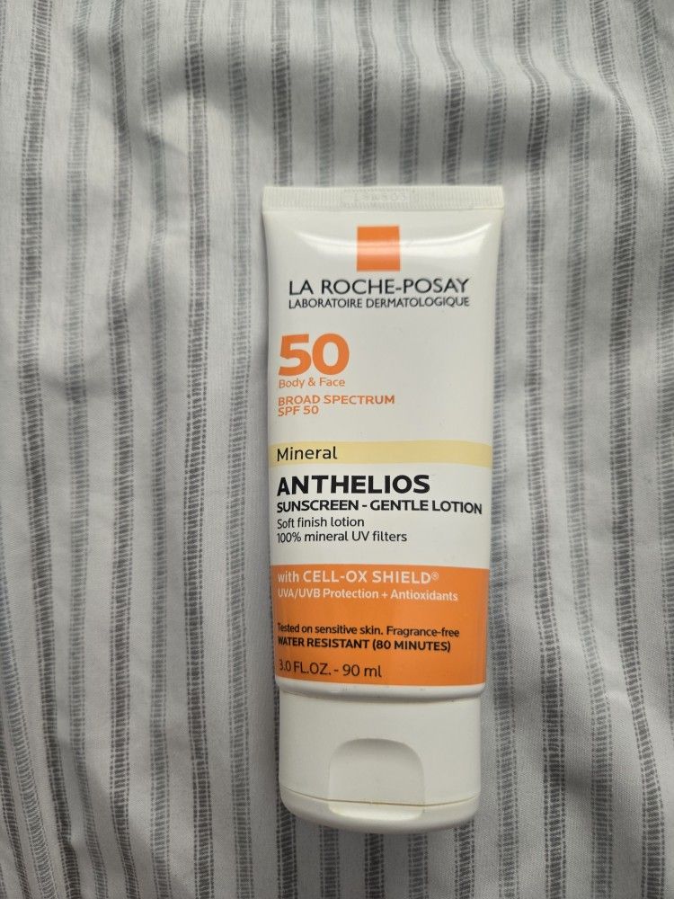 La Roche-Posay Anthelios Body & Face Mineral Sunscreen SPF 50 3oz 90 ml 90% full