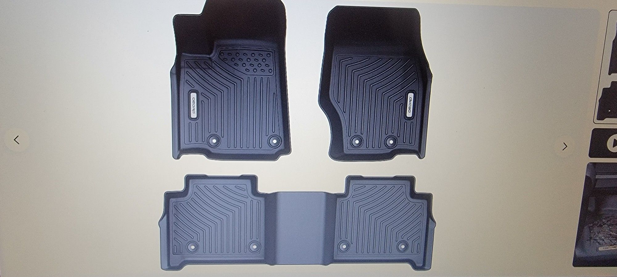 Floor Mats Liners For 2022-2024 Jeep Grand Cherokee