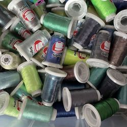 Large Lot Of Embroidery Thread