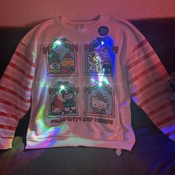 Light Up Christmas Hello Kitty And Friend Sweatshirt
