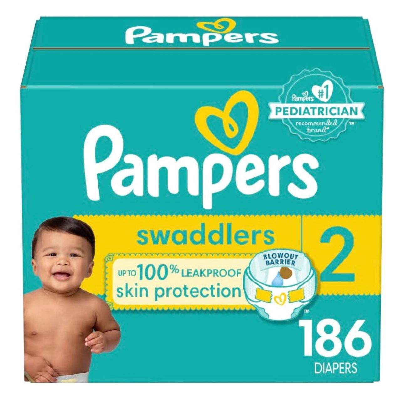 New Pampers Size 2