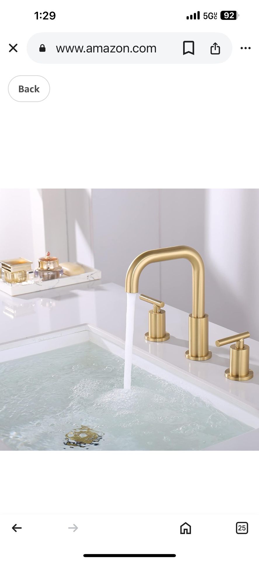 8 inchBathroom Faucet with Drain and Supply Hose, 3 Hole, 2 Handle Available gold and Nickel And Black A23Bl